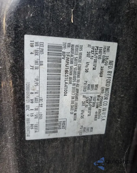 2001 Ford Expedition Xlt z USA, uszkodzony, nr VIN 1FMPU16L51LA41004